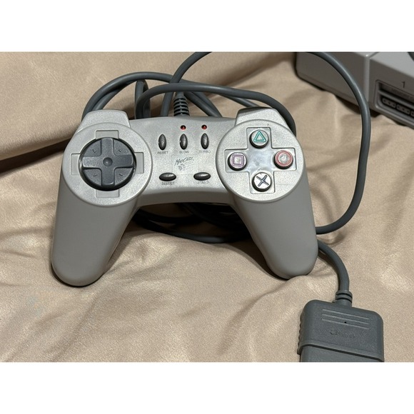 Sony Playstation 1 console bundle used with 3 controllers, Power Cord - Picture 6 of 16